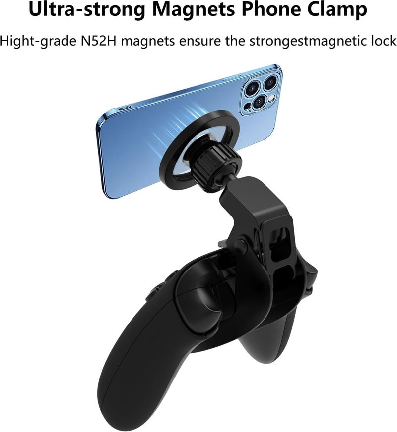 DOYO مشبك حامل الهاتف المغناطيسي لوحدة التحكم Switch و Switch Lite Pro، حامل هاتف للألعاب، حامل هاتف مغناطيسي قابل للتعديل لوحدة التحكم Switch - Image 3